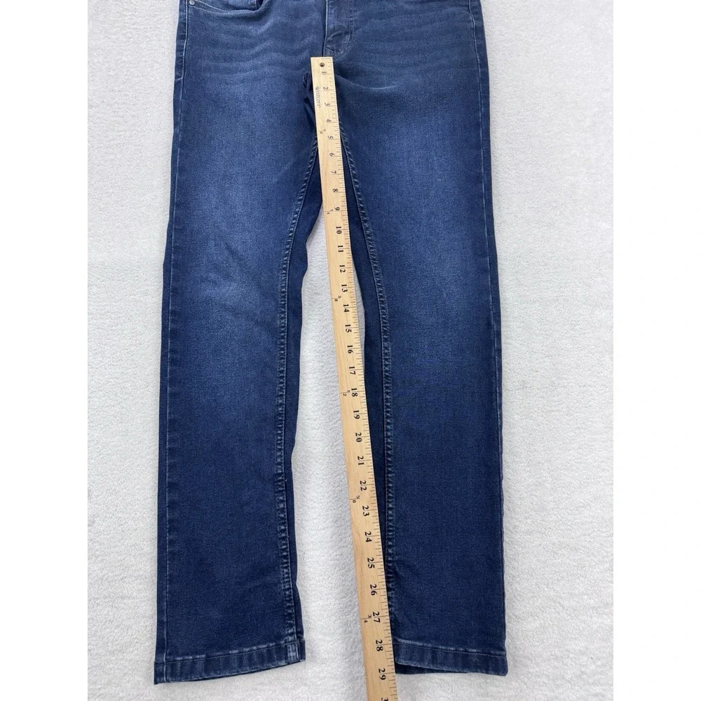 The Perfect Jean NYC Men 30 Skinny Fit Blue Dark Indigo Wash Stretch‎ Flex 30x30